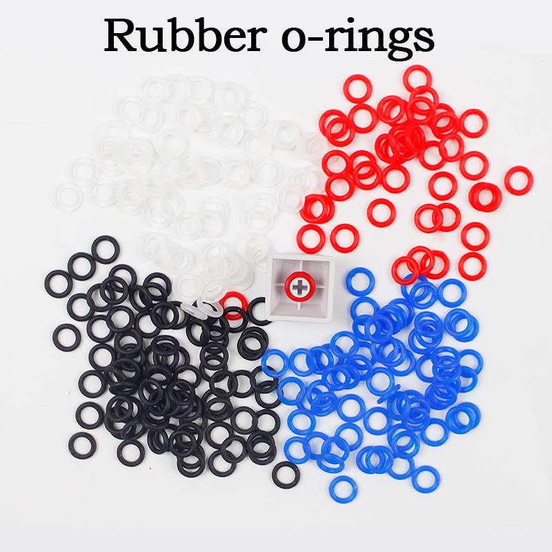 สีขาวสีแดงสีดำสีฟ้ายาง O-Ring-สวิทช์ปุ่มกด Dampers-กลแป้นพิมพ์-orings) .jpg white-red-black-blue-Rubber-O-Ring-switch-Dampers-keycap-mechanical-keyboard-orings).jpg